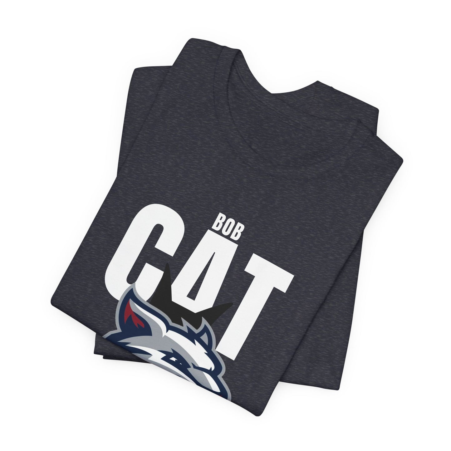 Bobcats Head Graphic Tee — Athletic Mascot T‑Shirt