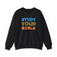 Crewneck Sweatshirt — "Skilled, Called, Empowered" Colorful Watercolor Design