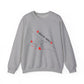 Crewneck Sweatshirt — "Held By Grace" Minimal Line Art Hands Design