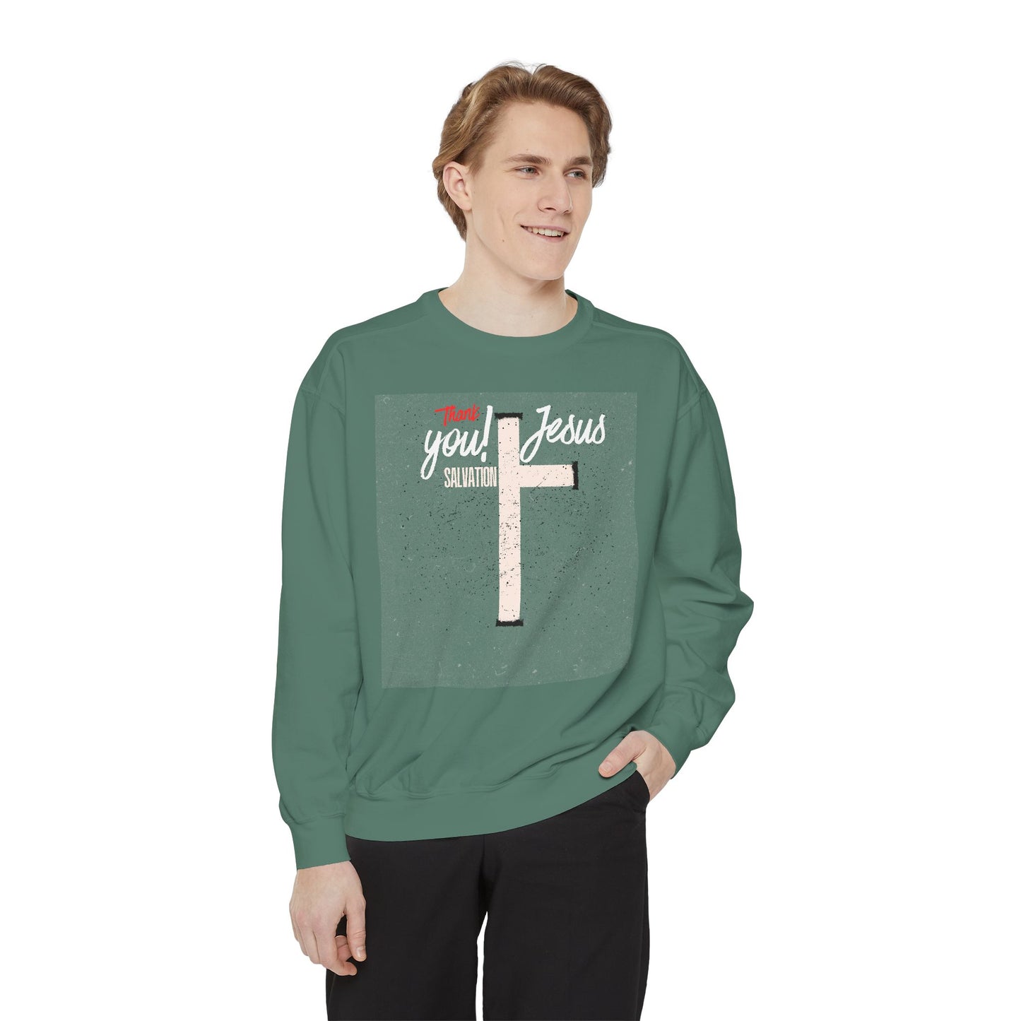 Grace Cross Sweatshirt — "Candidate of Grace" Christian Pullover