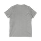 V-Neck Tee — 'Faith without Work is Dead' Vintage Sun Graphic