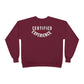 Crewneck Sweatshirt — "Certified by Experience" Minimal Graphic