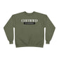 Crewneck Sweatshirt — "Certified by Experience" Minimal Graphic