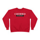 Crewneck Sweatshirt — "Certified by Experience" Minimal Graphic