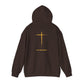Hoodie — 'Without work is Dead' Gold Baroque Graphic Hooded Sweatshirt
