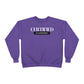 Crewneck Sweatshirt — "Certified by Experience" Minimal Graphic