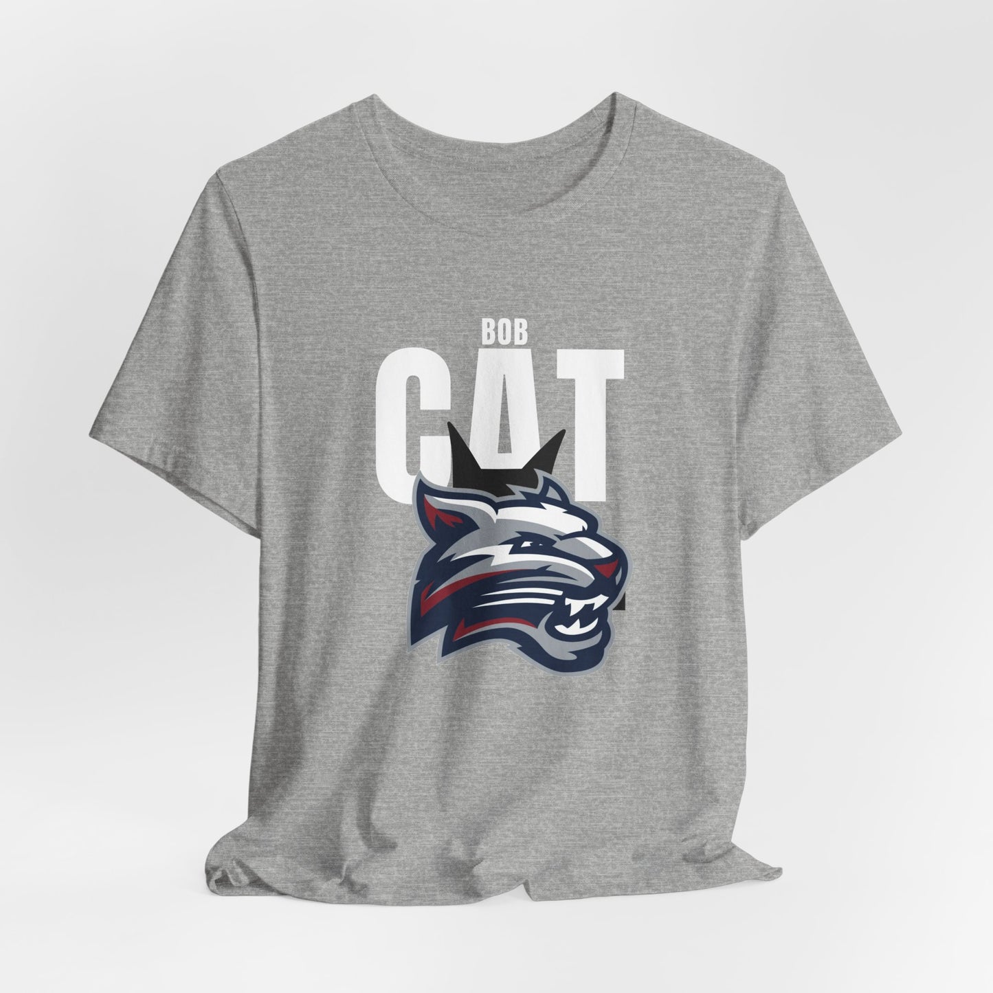 Bobcats Head Graphic Tee — Athletic Mascot T‑Shirt