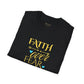 Faith Over Fear T-Shirt — Inspirational Christian Tee with Soft Script & Heart Accents