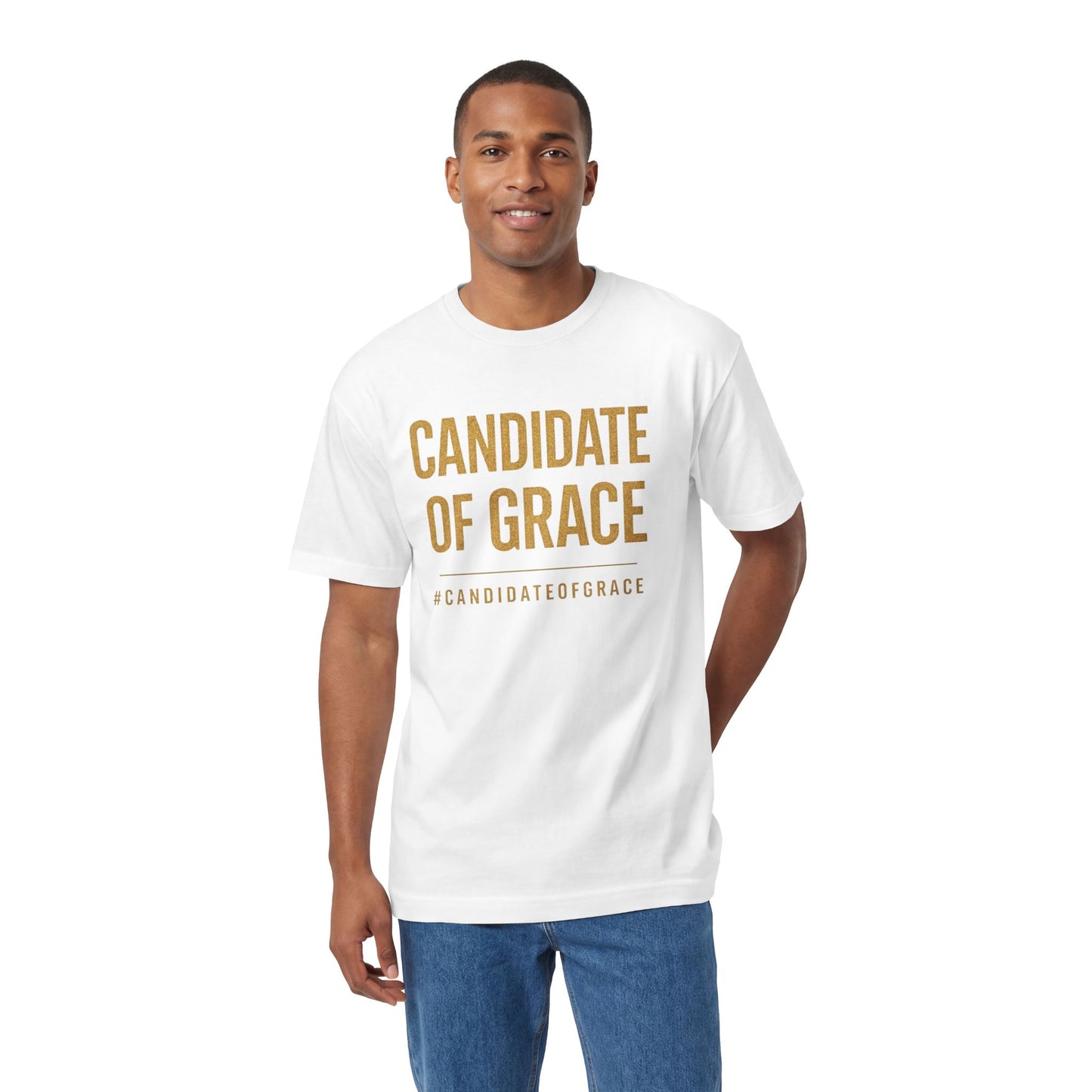 Candidate of Grace T-Shirt — Inspirational Faith Graphic Tee