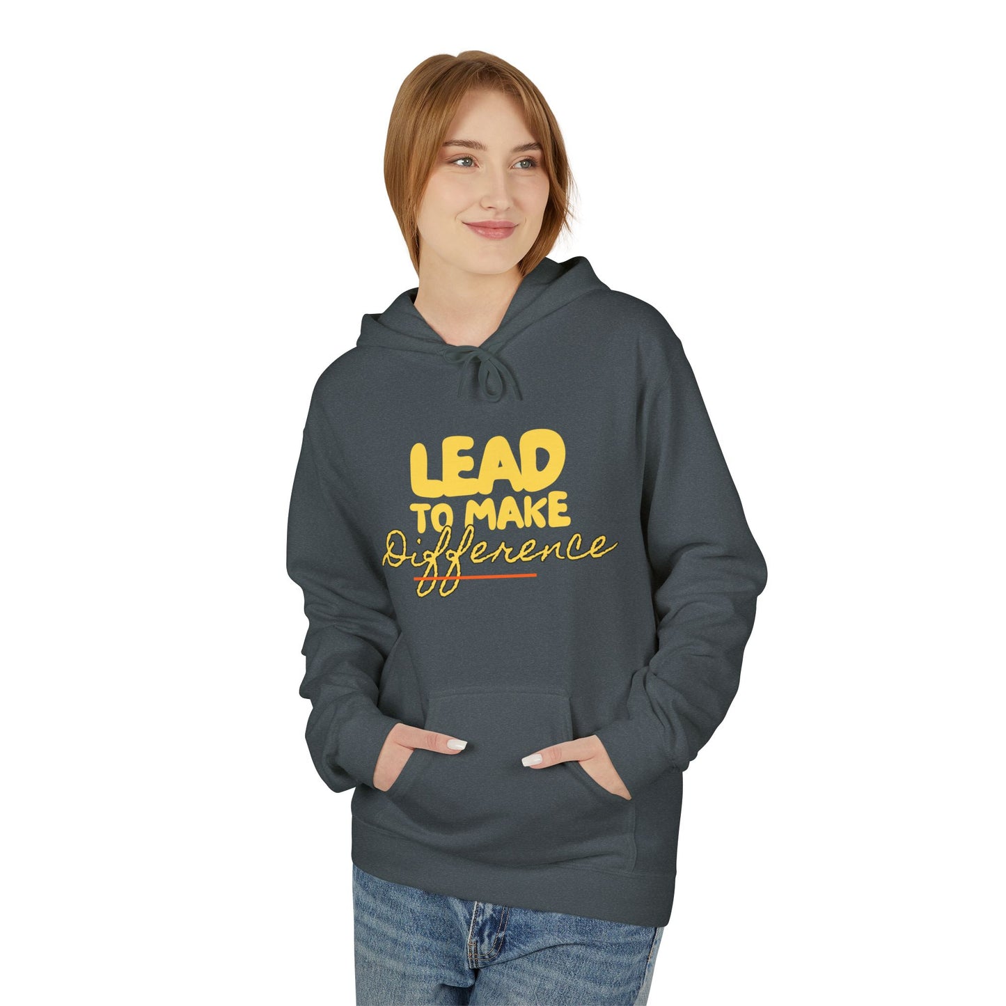 Lead to Make a Difference Hoodie — Inspirational Christian Cross Sweatshirt