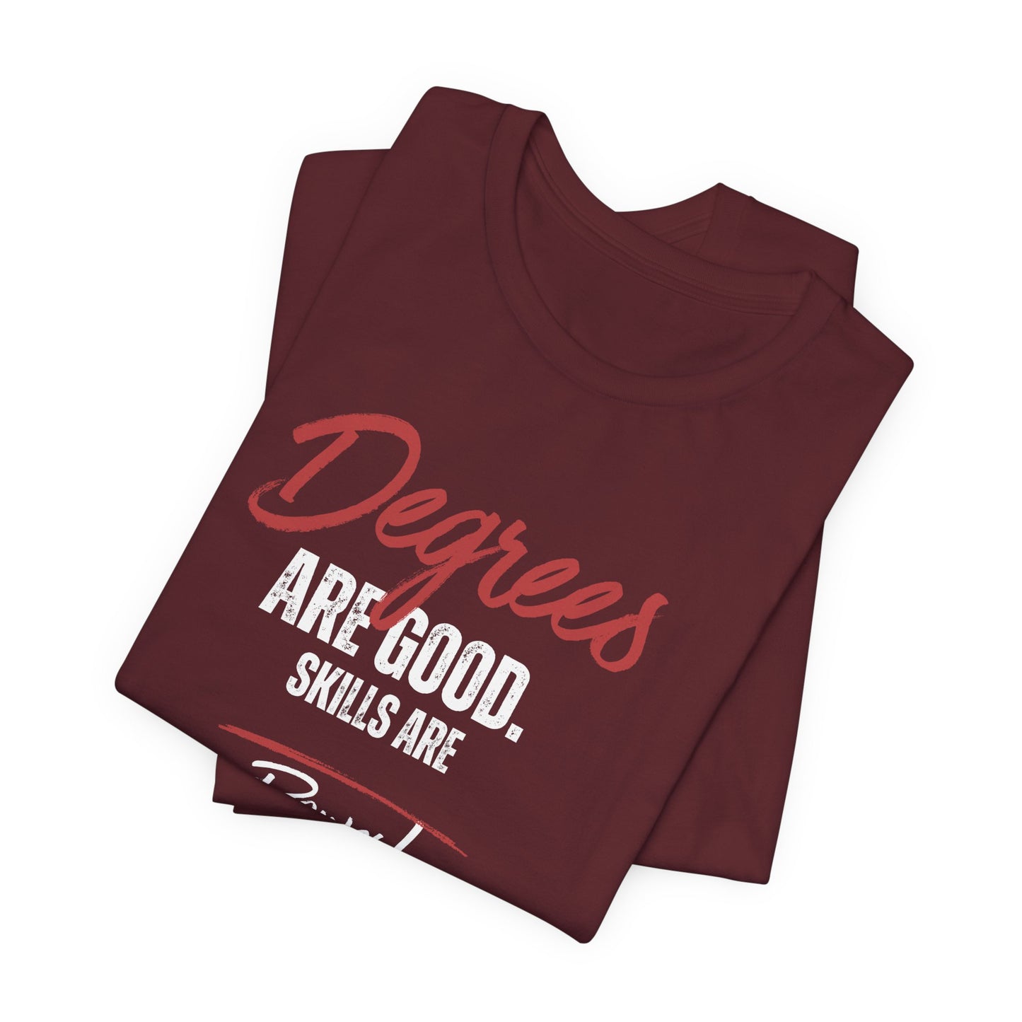 Degrees Script T‑Shirt — Minimal Retro Graphic Tee