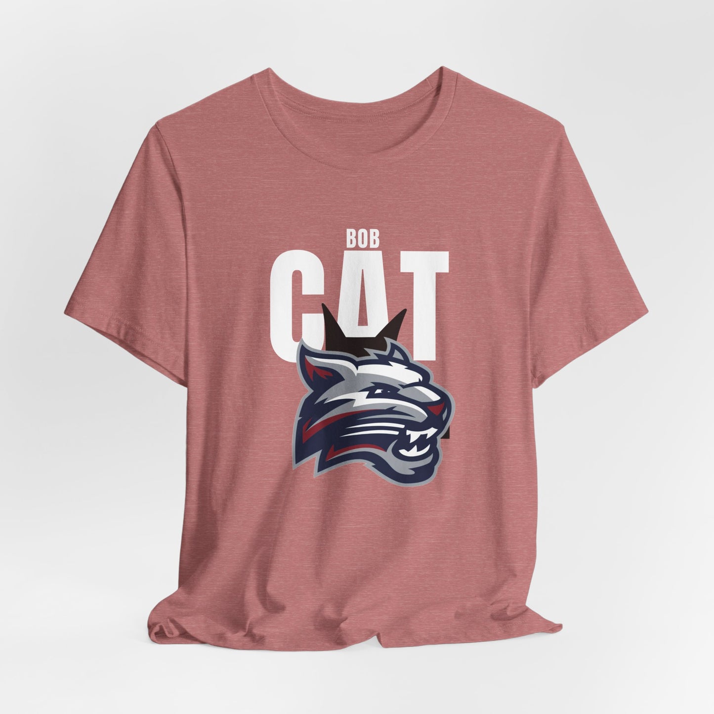 Bobcats Head Graphic Tee — Athletic Mascot T‑Shirt
