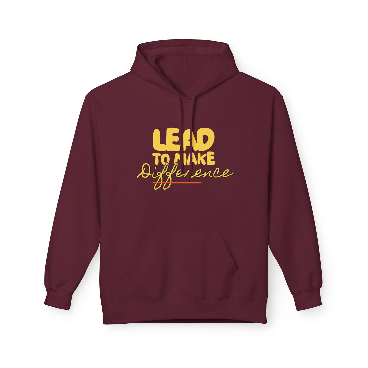 Lead to Make a Difference Hoodie — Inspirational Christian Cross Sweatshirt