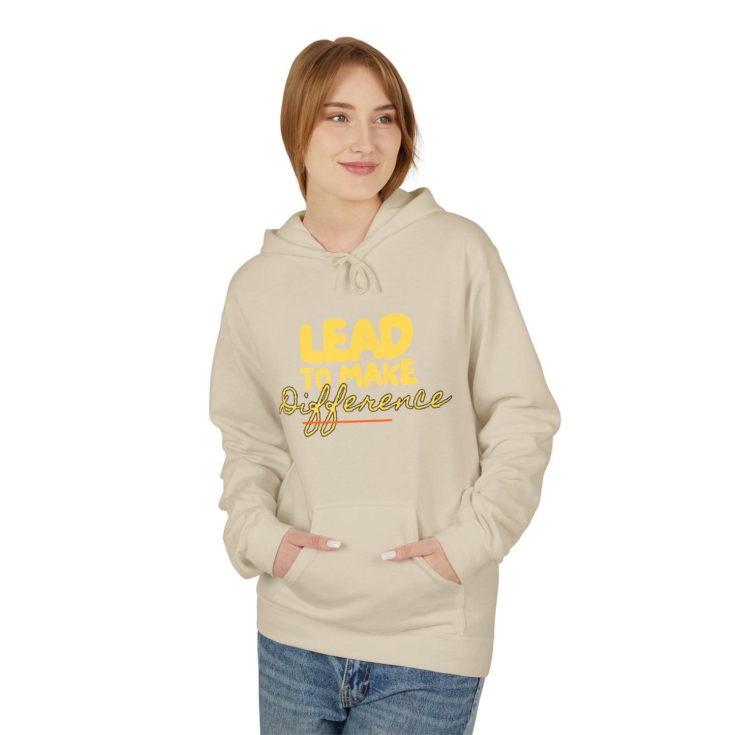 Lead to Make a Difference Hoodie — Inspirational Christian Cross Sweatshirt