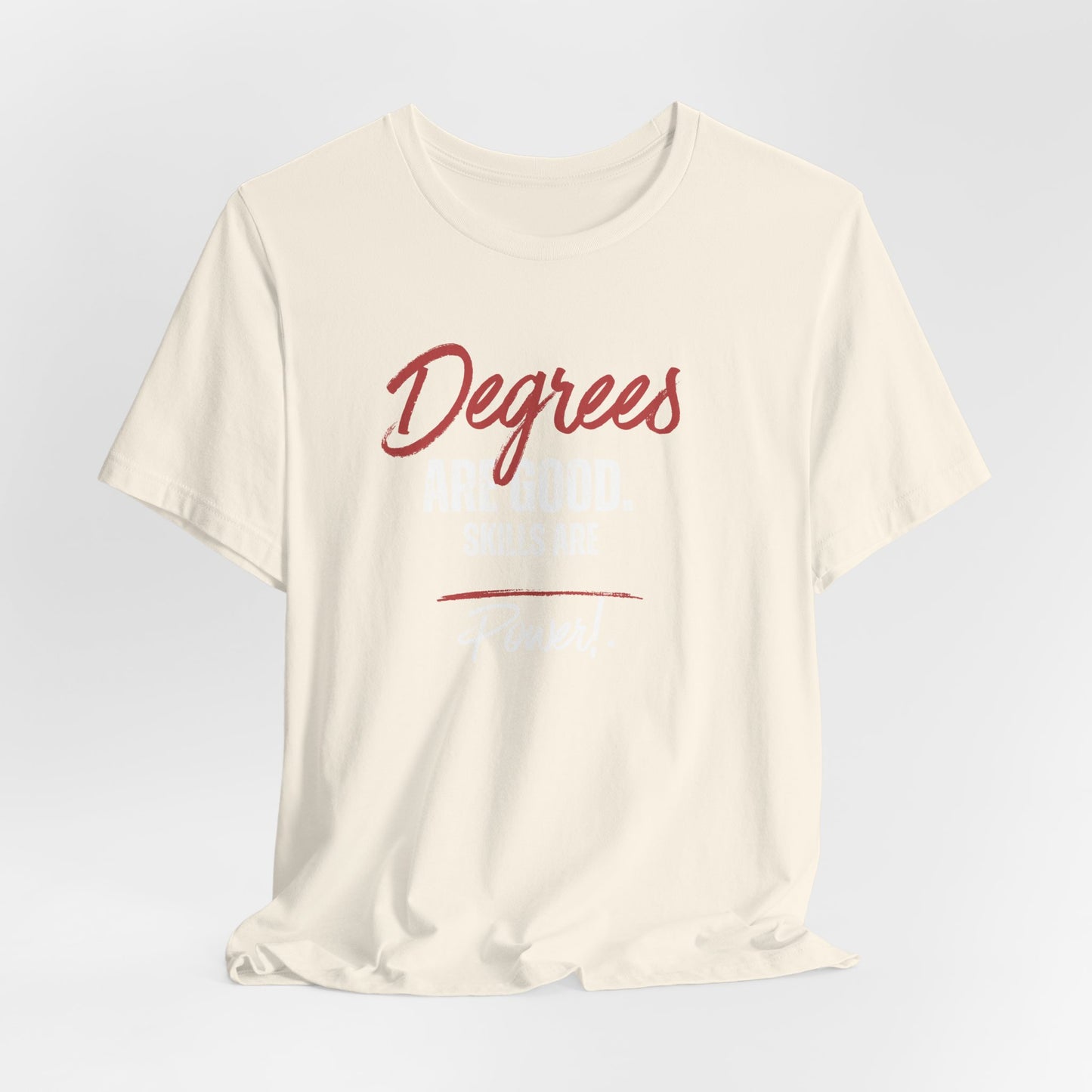 Degrees Script T‑Shirt — Minimal Retro Graphic Tee