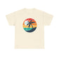 Retro Sunset Palm T-Shirt — Vintage Beach Graphic Tee