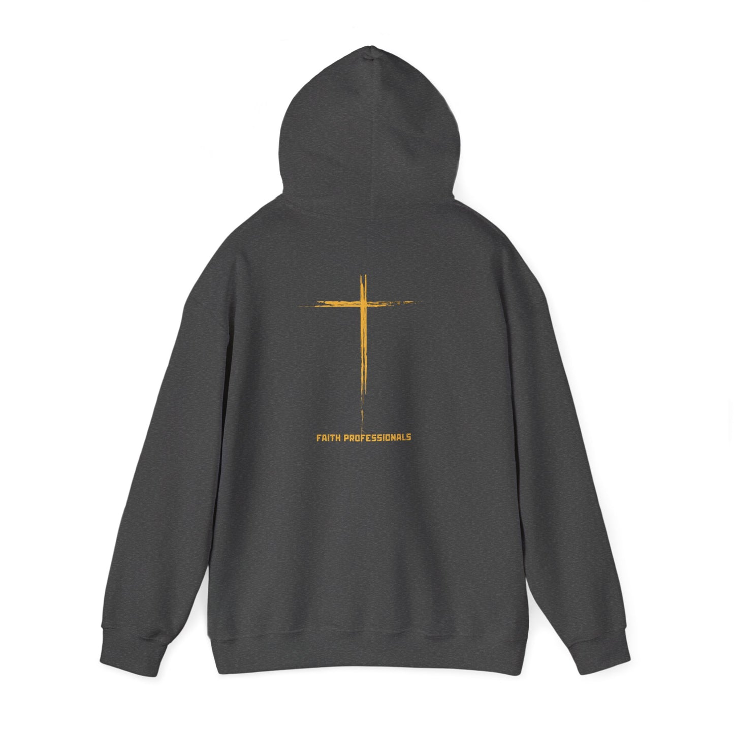 Hoodie — 'Without work is Dead' Gold Baroque Graphic Hooded Sweatshirt