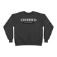 Crewneck Sweatshirt — "Certified by Experience" Minimal Graphic
