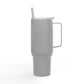 40oz Engraved Insulated Tumbler with Lid & Straw — Wildlife Cat Logo