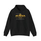 Hoodie — 'Without work is Dead' Gold Baroque Graphic Hooded Sweatshirt