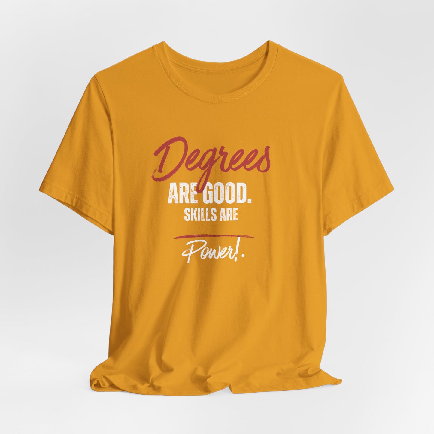 Degrees Script T‑Shirt — Minimal Retro Graphic Tee
