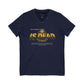 V-Neck Tee — 'Faith without Work is Dead' Vintage Sun Graphic
