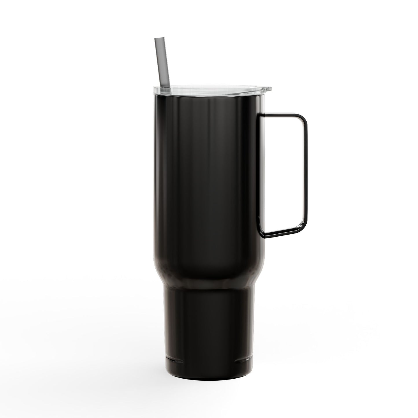 40oz Engraved Insulated Tumbler with Lid & Straw — Wildlife Cat Logo