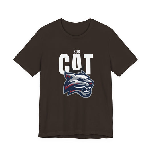 Bobcats Head Graphic Tee — Athletic Mascot T‑Shirt