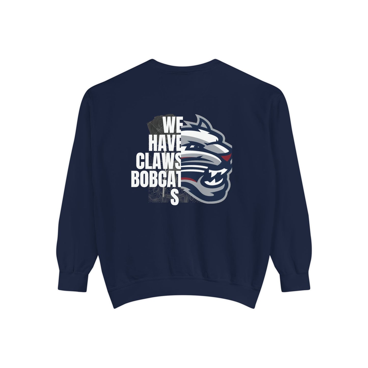 Bobcat Logo Sweatshirt — Retro Distressed Crewneck