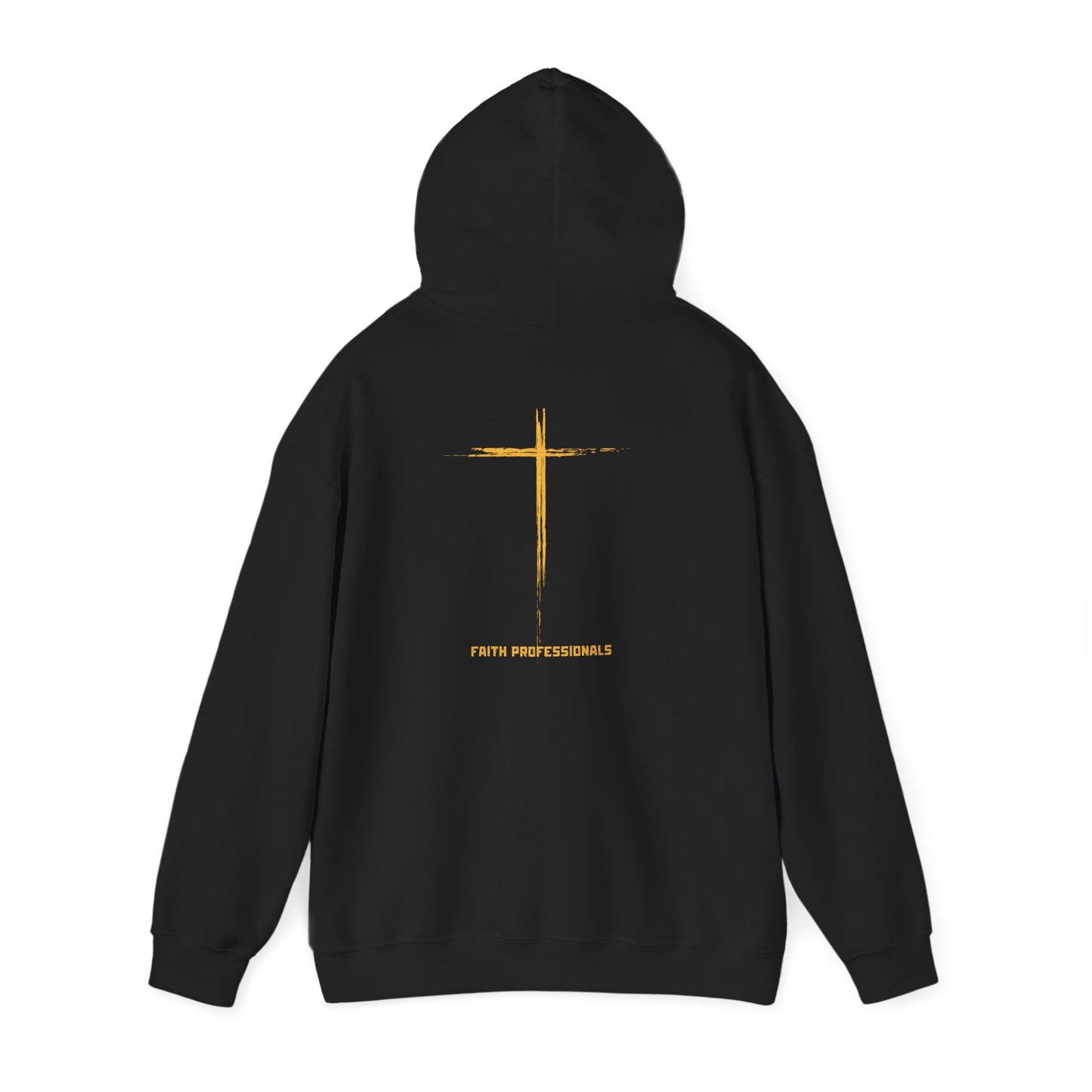 Hoodie — 'Without work is Dead' Gold Baroque Graphic Hooded Sweatshirt