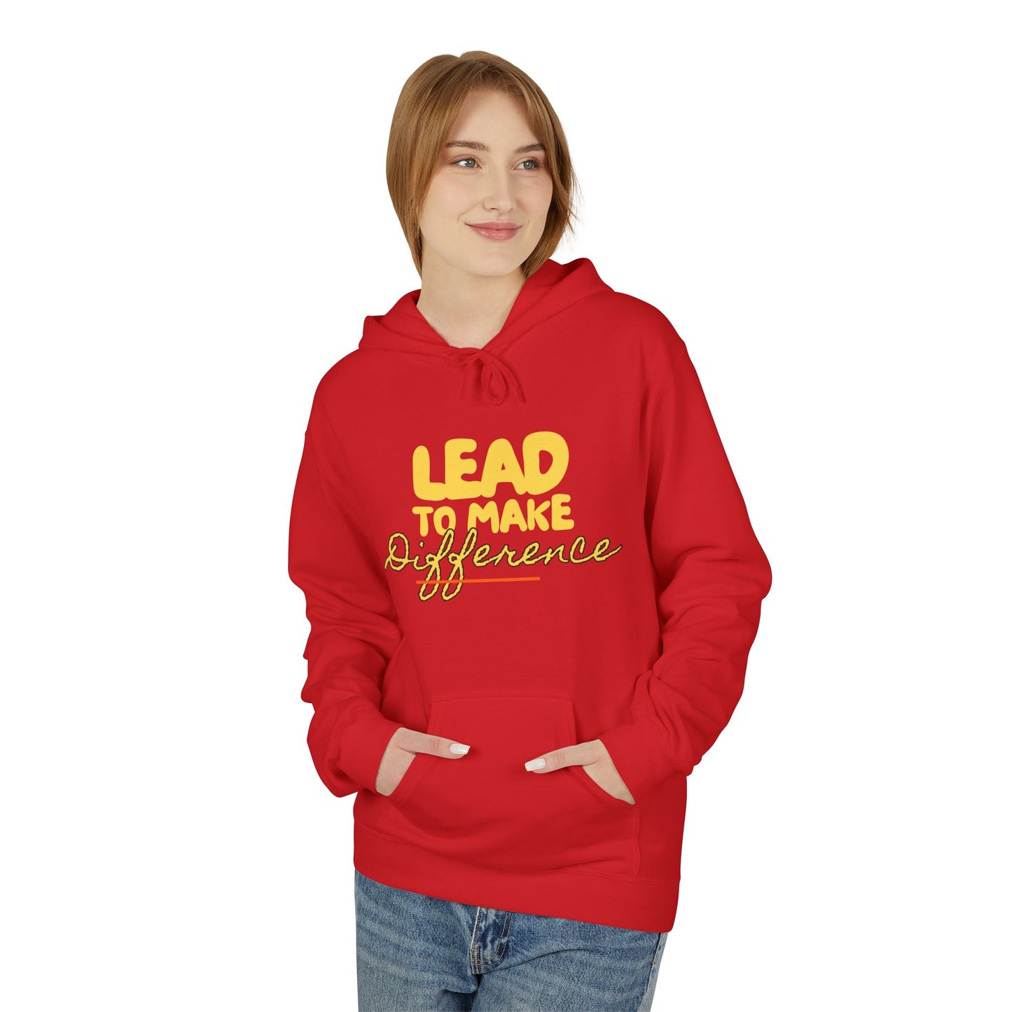 Lead to Make a Difference Hoodie — Inspirational Christian Cross Sweatshirt