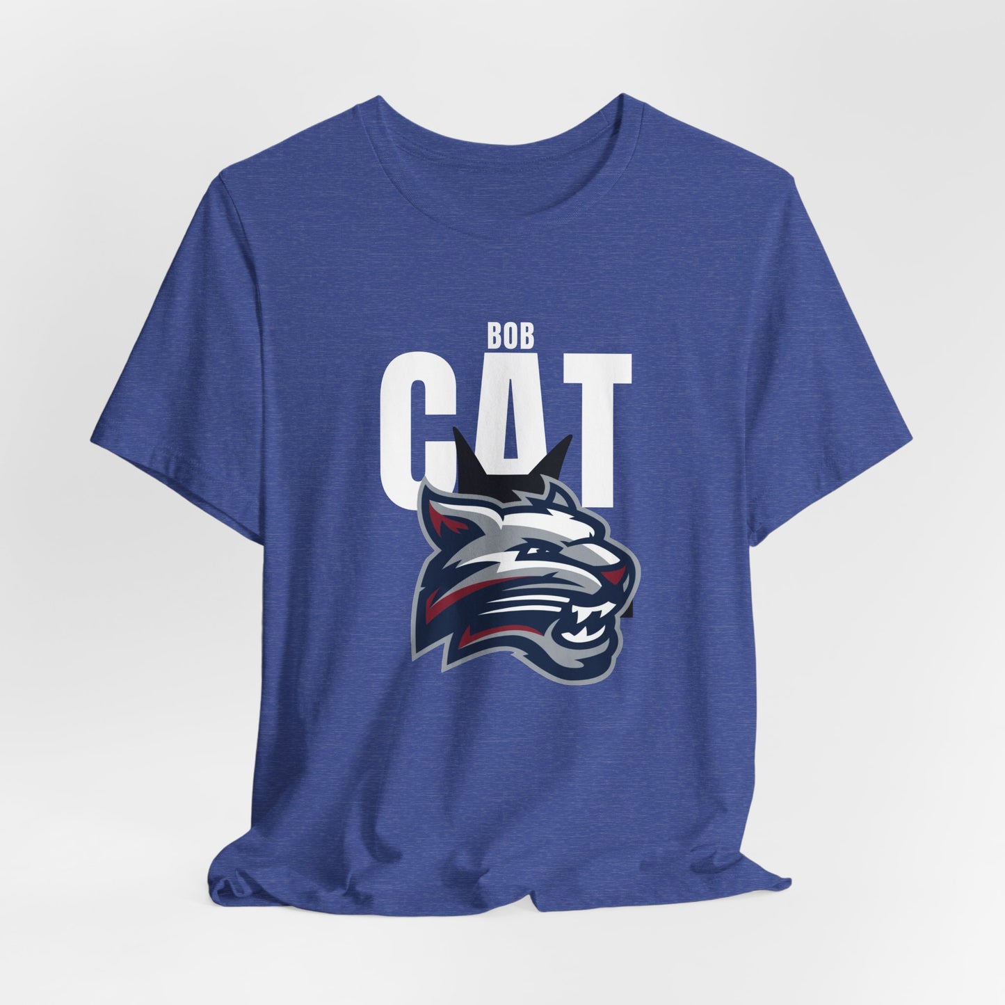 Bobcats Head Graphic Tee — Athletic Mascot T‑Shirt
