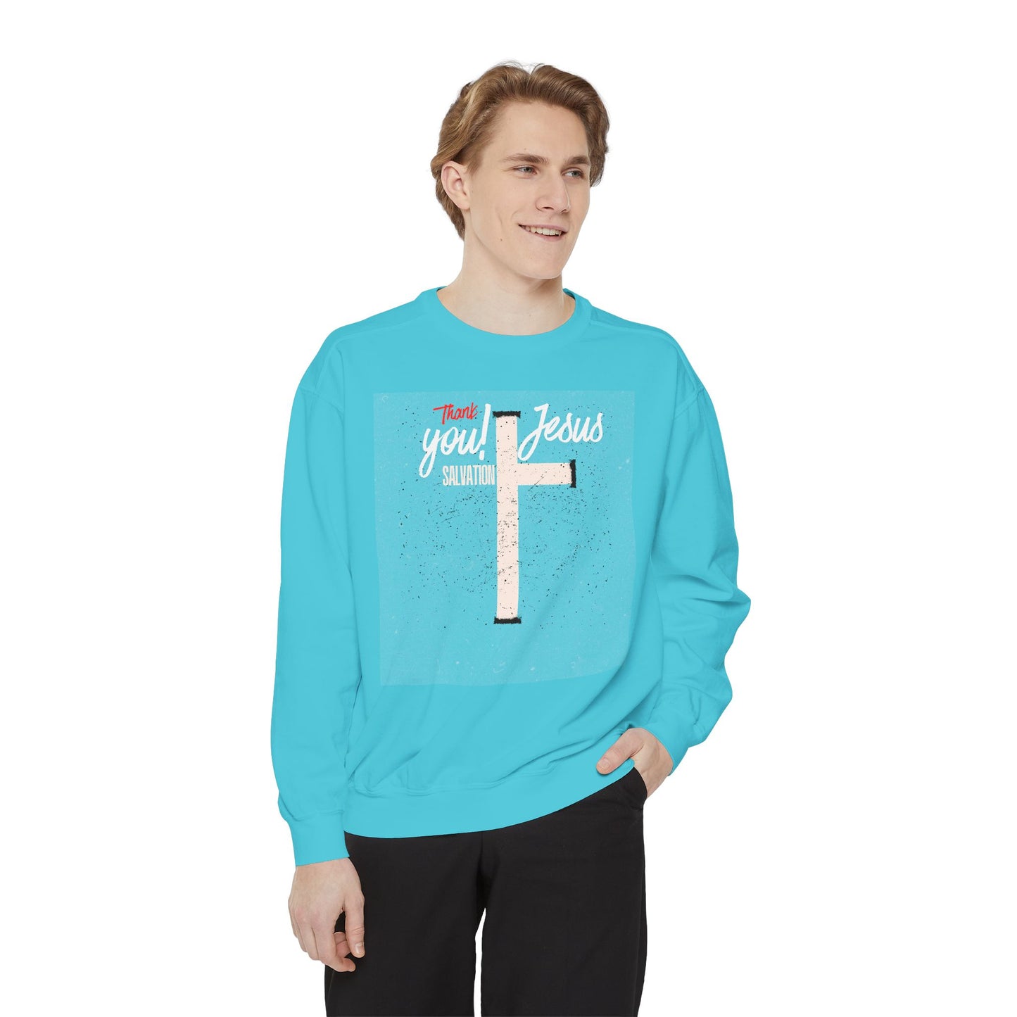 Grace Cross Sweatshirt — "Candidate of Grace" Christian Pullover