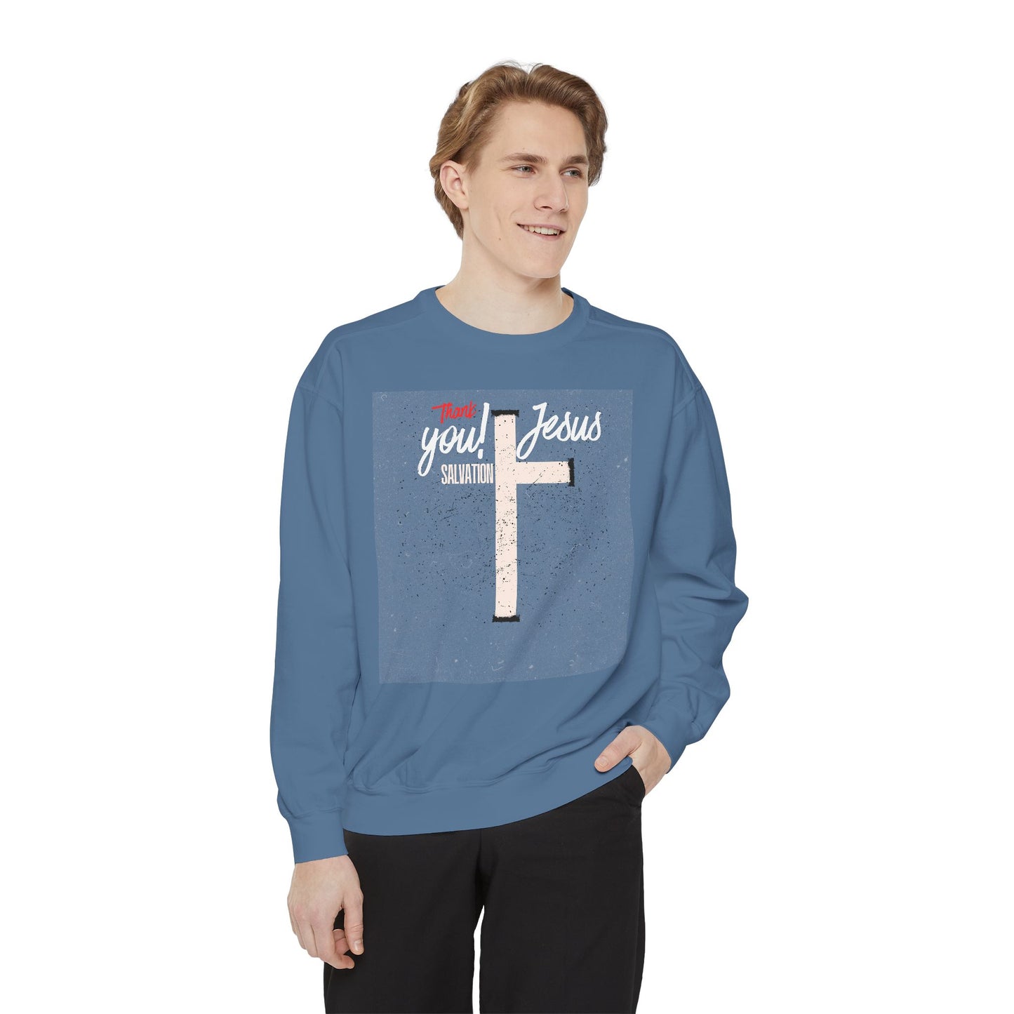 Grace Cross Sweatshirt — "Candidate of Grace" Christian Pullover