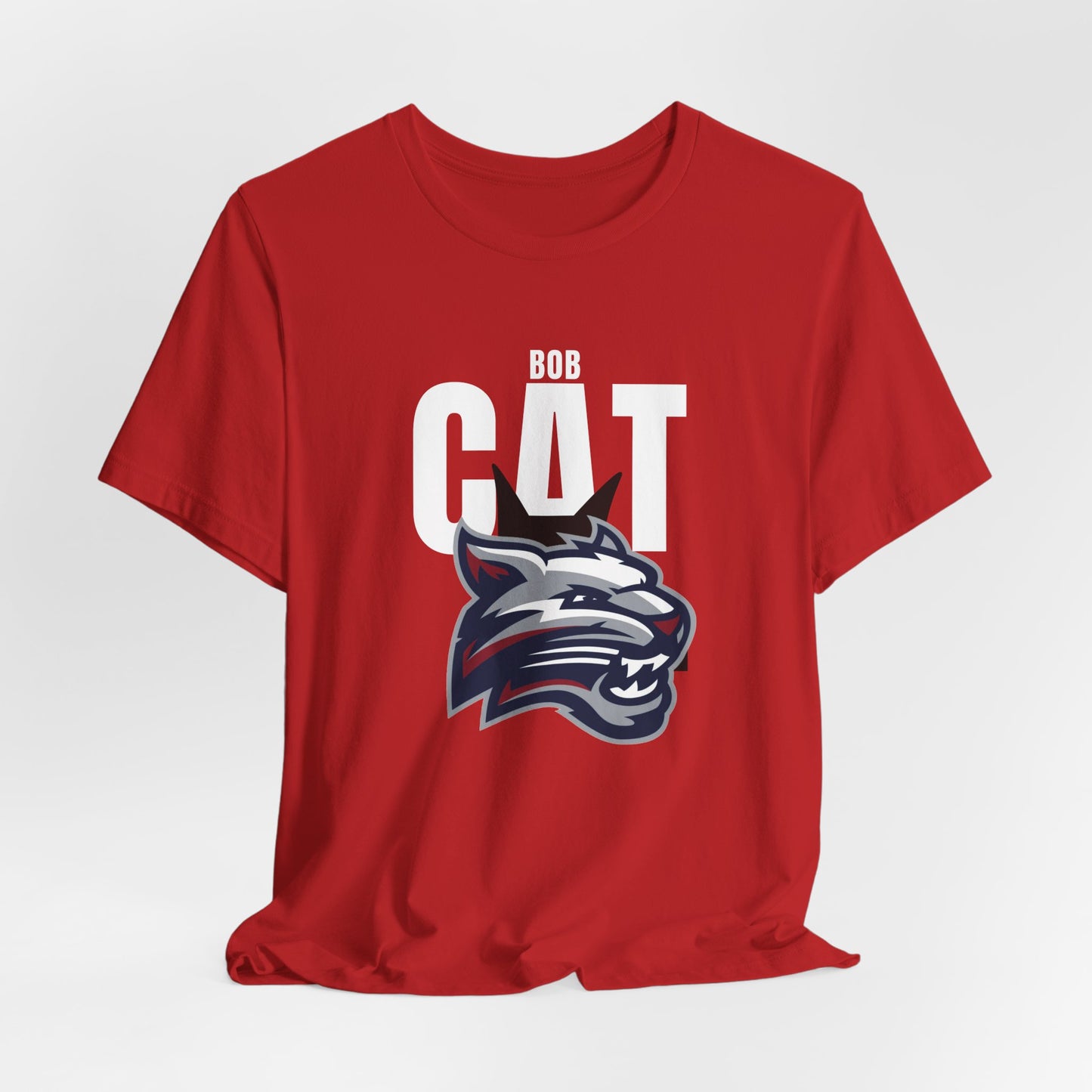 Bobcats Head Graphic Tee — Athletic Mascot T‑Shirt