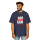 God Can Men's Heavy Oversized Tee