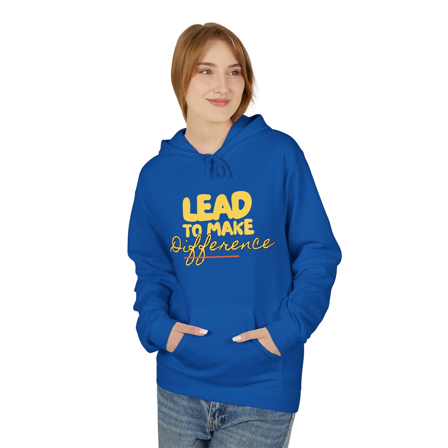 Lead to Make a Difference Hoodie — Inspirational Christian Cross Sweatshirt