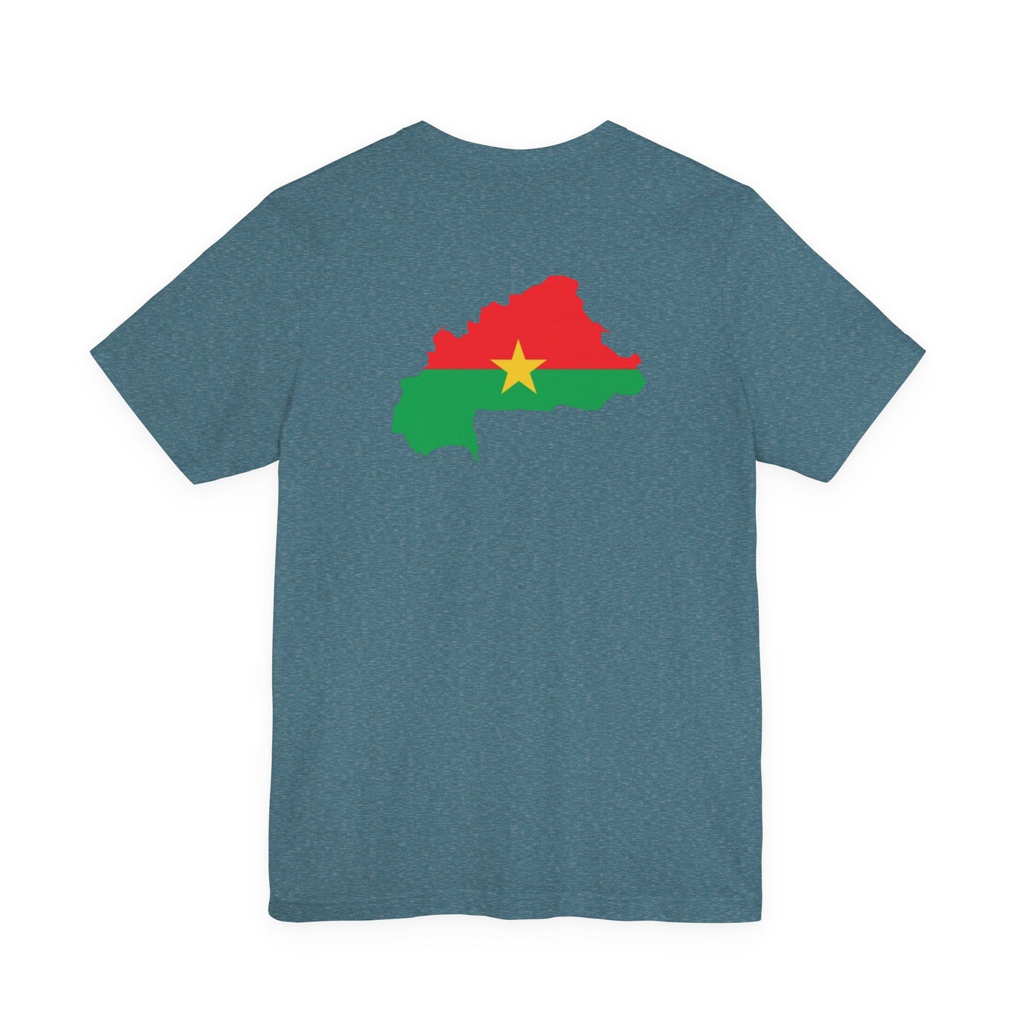 AfriBurkina Faso Flag Fist T-Shirt — Patriotic Map Back Tee