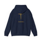 Hoodie — 'Without work is Dead' Gold Baroque Graphic Hooded Sweatshirt