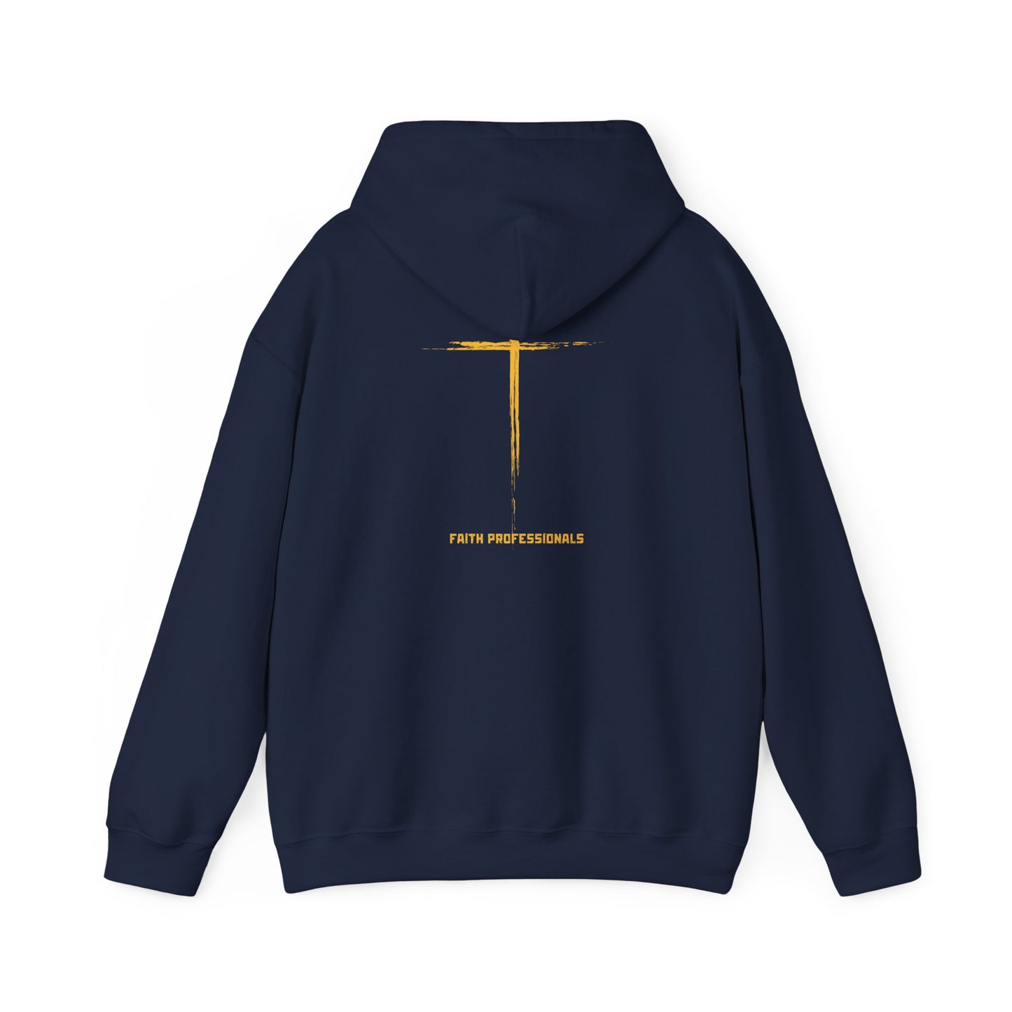 Hoodie — 'Without work is Dead' Gold Baroque Graphic Hooded Sweatshirt