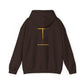 Hoodie — 'Without work is Dead' Gold Baroque Graphic Hooded Sweatshirt