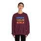 Crewneck Sweatshirt — "Skilled, Called, Empowered" Colorful Watercolor Design