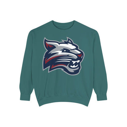 Bobcat Logo Sweatshirt — Retro Distressed Crewneck