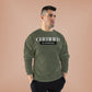 Crewneck Sweatshirt — "Certified by Experience" Minimal Graphic