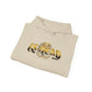 Hoodie — 'Without work is Dead' Gold Baroque Graphic Hooded Sweatshirt