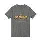 V-Neck Tee — 'Faith without Work is Dead' Vintage Sun Graphic