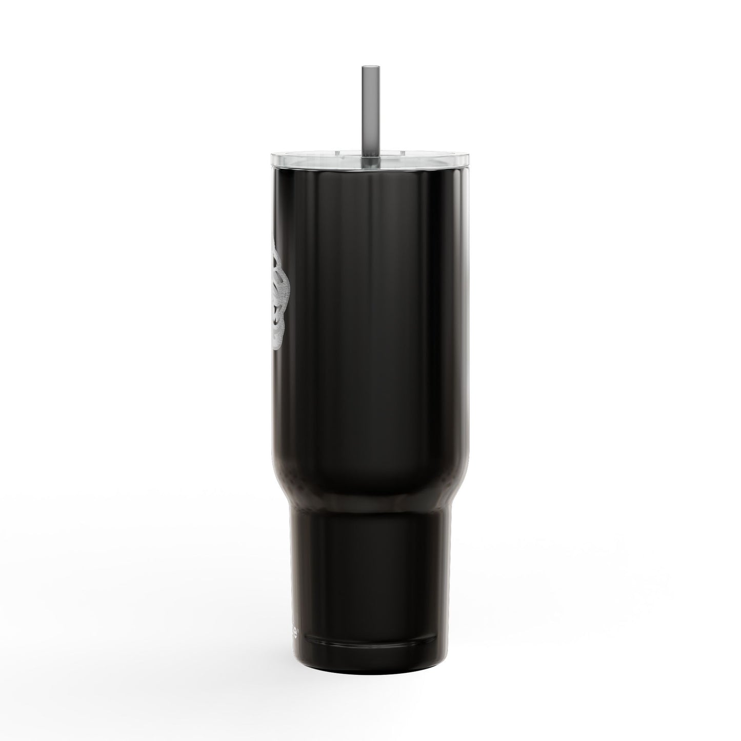 40oz Engraved Insulated Tumbler with Lid & Straw — Wildlife Cat Logo