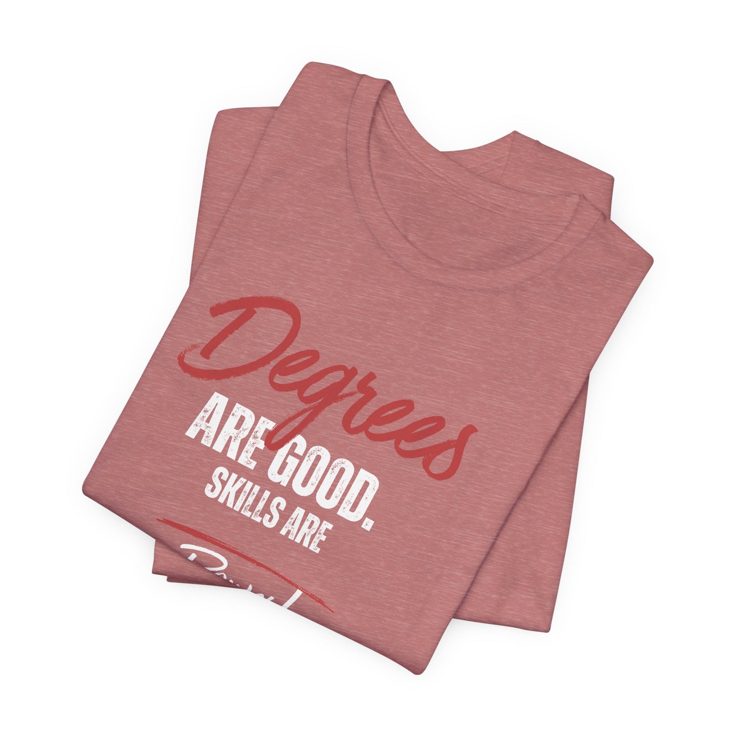 Degrees Script T‑Shirt — Minimal Retro Graphic Tee