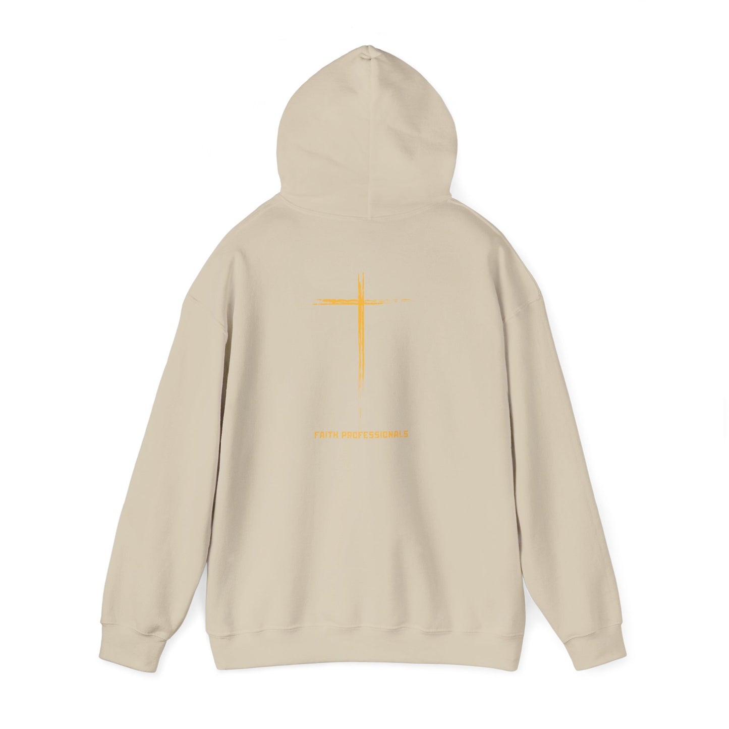Hoodie — 'Without work is Dead' Gold Baroque Graphic Hooded Sweatshirt