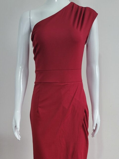 Adah Birthday women dress inclined shoulder